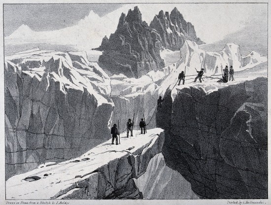 V0025171 The ascent of Mont Blanc by John Auldjo's party in 1827: mou